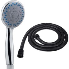 Ahlez Gediz 4 Fonksiyonlu Duş Başlığı + Siyah Duş Hortumu Duş Takımı Duş Seti