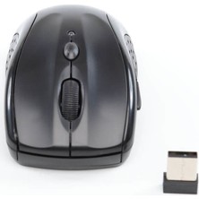 Wozlo WZ-802 1600 Dpı 6 Tuşlu Kablosuz Wireless Optik Mouse - Siyah