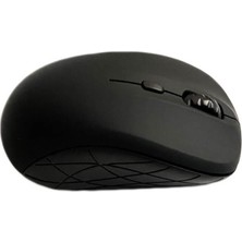 Wozlo WZ-2818 Wireless 1600 Dpı Kablosuz Optik Mouse Rubber Kaplama - Siyah