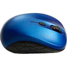 Wozlo WZ-2818 Wireless 1600 Dpı Kablosuz Optik Mouse Rubber Kaplama - Mavi