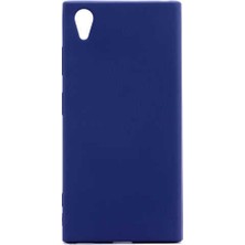 Case 4U Sony Xperia Z5 Premium Kılıf Klasik Mat Renkli Yumuşak Premier Silikon Lacivert