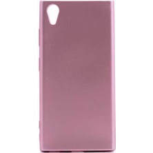 Case 4U Sony Xperia Z5 Premium Kılıf Klasik Mat Renkli Yumuşak Premier Silikon Rose Gold