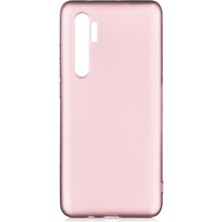 Case 4U Xiaomi Mi Note 10 Lite Kılıf Klasik Mat Renkli Yumuşak Premier Silikon Rose Gold