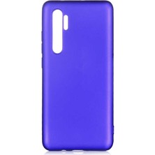 Case 4U Xiaomi Mi Note 10 Lite Kılıf Klasik Mat Renkli Yumuşak Premier Silikon Mavi