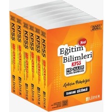Lider Yayınları KPSS 2021 Eğitim Bilimleri 6 Lı Modül Soru Bankası