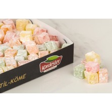 Kardeşler Kuruyemiş Pudra Şekerli Meyveli Kuş Lokum (Mini) 500 gr