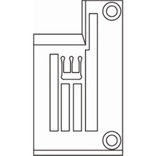 Hard Steel Kansai Reçme Bant Plaka 6.4mm / 14-8660-0