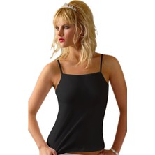 Anıt Kadın Üçlü Siyah Likralı Biyeli Ip Askılı Atlet 2119