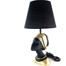 By Ari Eşarplı Kadın Abajur GOLD-AB105-2