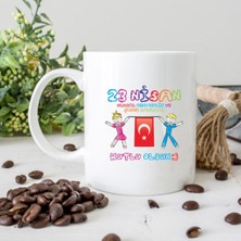 Edda Gift 23 Nisan Baskılı Kupa Bardak Beyaz 1