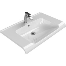 Turkuaz Seramik Cerastyle Anova 80 Cm Etajerli Lavabo