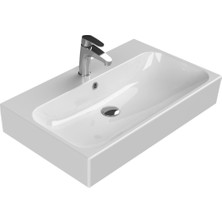 Turkuaz Seramik Cerastyle Pinto 75 Cm Etajerli Lavabo