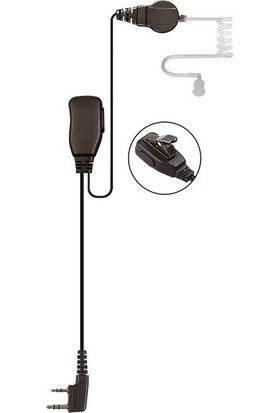 Zetcom F1 Orijinal Akustik Tip Telsiz Kulaklığı Siyah
