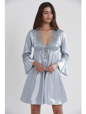 Pierre Cardin 6325 Kadın Saten Altılı Çeyiz Seti - Mist