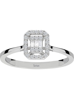 Sirius F Renk 0,16 Karat Baget Pırlanta Yüzük 0417R0265