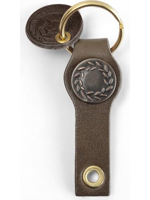 Ca-Leather Klasik Stil No:7 Deri Anahtarlık Kahve Renk