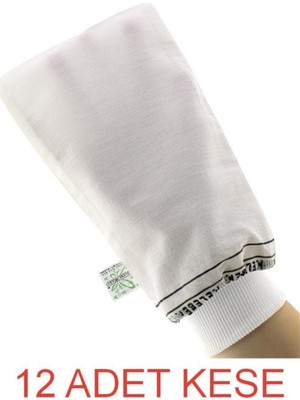 Hamam 12'li Kelebek Kese Ince Lastikli & Banyo Kesesi