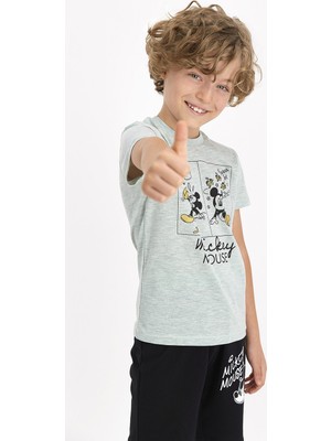 RolyPoly Mıckey Mouse Erkek Çocuk Bermuda Takımı