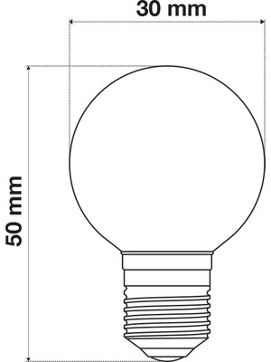 Wondeks 1W Top Gece LED Ampul (Kırmızı)