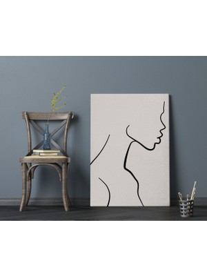 Bk Gift Side Woman Tasarımlı Kanvas Tablo 70X100CM-1