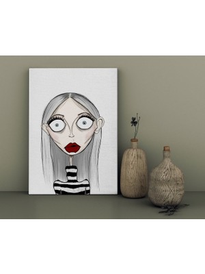 Bk Gift Hardly Visible Ego Tasarımlı Kanvas Tablo 30X50CM-1