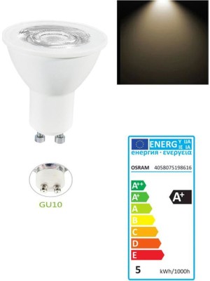 Osram Ledvalue 5W (50W) LED Spot Ampul GU10 Gün Işığı 4000K