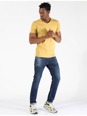 Twister Erkek Slim Fit   Tshirt Ets 1827 Safran