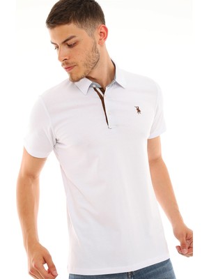 Dewberry T8582 Dewberry Erkek T-Shirt-Beyaz
