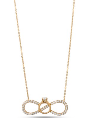 Yamaner Kuyumculuk Sonsuz Aşk Tektaş Kolye