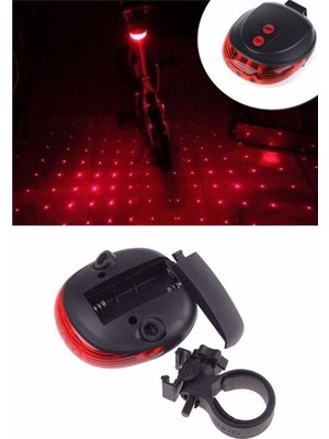 Nua Bisiklet Lambası Lazer Şeritli LED Işıklı Güvenlik Için Arka Stop Lambası