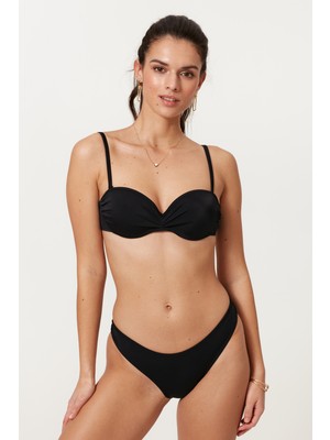 Pierre Cardin Straplez Dolgulu Bikini Takım 217253 Siyah