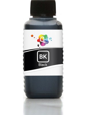 Qc HP Deskjet 650C Yazıcı Uyumlu Kartuş Mürekkebi PRO 100ml BK Dye-Siyah