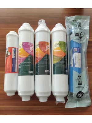 DS Natural Water Ravent Kapalı Kasa 5 ' Li Su Arıtma Filtre Seti