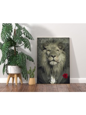 Bk Gift Lion Mafia Tasarımlı Kanvas Tablo 70X100CM-1