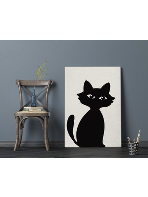 Bk Gift Kedi Tasarımlı Kanvas Tablo 70X100CM-2
