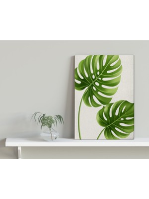 Bk Gift Green Plant Tasarımlı Kanvas Tablo 30X50CM-5