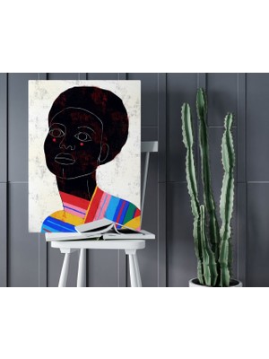 Bk Gift Color Of Woman Tasarımlı Kanvas Tablo 50X70CM-2