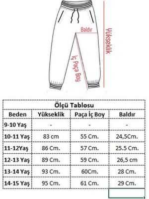 Enisena Kız Cocuk Gri Jogger Gabardin Pantolon