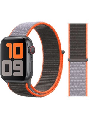 Furenfa Apple Watch 1-2-3-4-5-6-7-SE (38mm-40mm-41mm) Uyumlu Dokuma Kordon