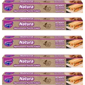 Natura Ağartılmamış Hazır Pişirme Kağıdı 10'lu x 5 Paket