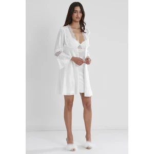 Pierre Cardin 6325 Kadın Saten Altılı Çeyiz Seti - Ekru