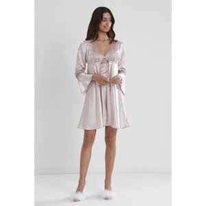 Pierre Cardin 6325 Kadın Saten Altılı Çeyiz Seti - Pudra