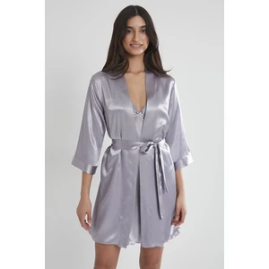 Pierre Cardin 1010 Kadın Saten Sabahlık - Royal