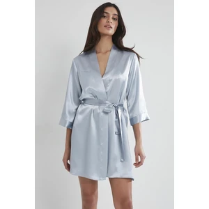 Pierre Cardin 1010 Kadın Saten Sabahlık - Mist