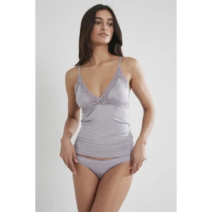 Pierre Cardin 367 Kadın Dantelli Penye Atlet Külot Kaşkorse Set - Royal