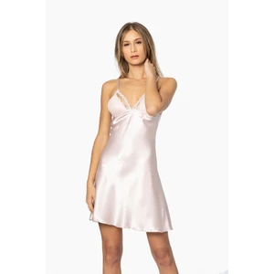 Pierre Cardin 670 Kadın Saten Dantelli Gecelik - Pudra