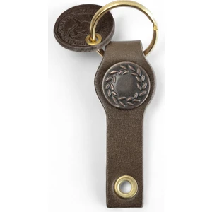 Klasik Stil No:7 Deri Anahtarlık Kahve Renk