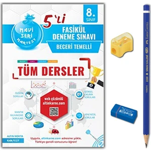 Nartest Yayınevi 8. Sınıf Nar Tüm Dersler 5'li Deneme Sınavı