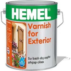 Hemel Varnish For Exterior Su Bazlı - Aqua Cila Dış Mekan 2.5 Lt
