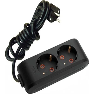 Multi-Let Siyah 2li Priz Kablolu Ç.k 3mt